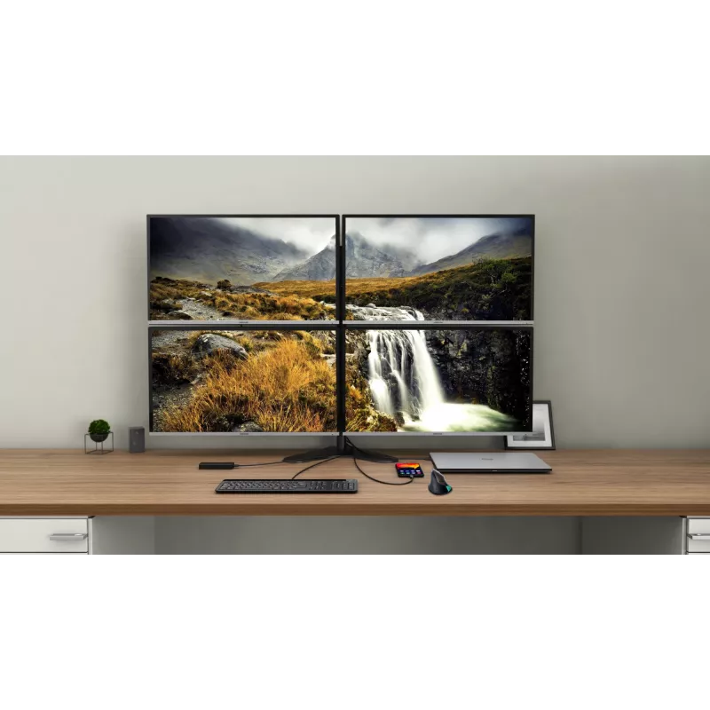 Telakointiasema i-tec USB-C Quattro Display -telakointiasema Power Delivery 85 W