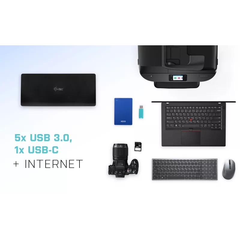 Telakointiasema i-tec USB-C Quattro Display -telakointiasema Power Delivery 85 W