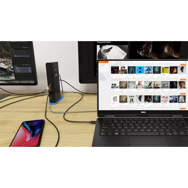 i-tec USB 3.0/USB-C Dual HDMI -telakointiasema