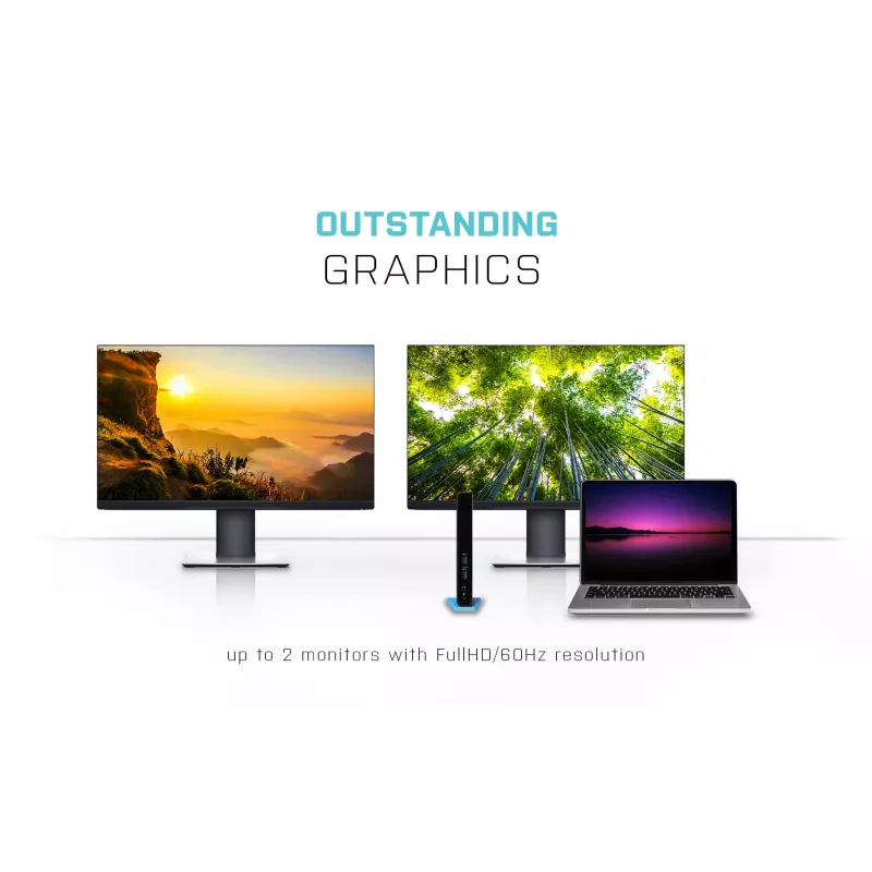 i-tec USB 3.0/USB-C Dual HDMI -telakointiasema
