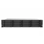 QNAP TS-1273AU-RP-8G NAS/tallennuspalvelin rack (2U) Ryzen Embedded V1500B 8 GB DDR4 0 TB QNAP QTS alumiini, musta