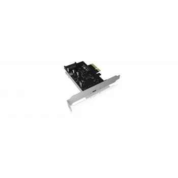 ICY BOX IB-PCI1901-C32 PCIe 3.0 x4 -ohjainkortti, 1x USB-C 3.2 Gen 2x2, musta