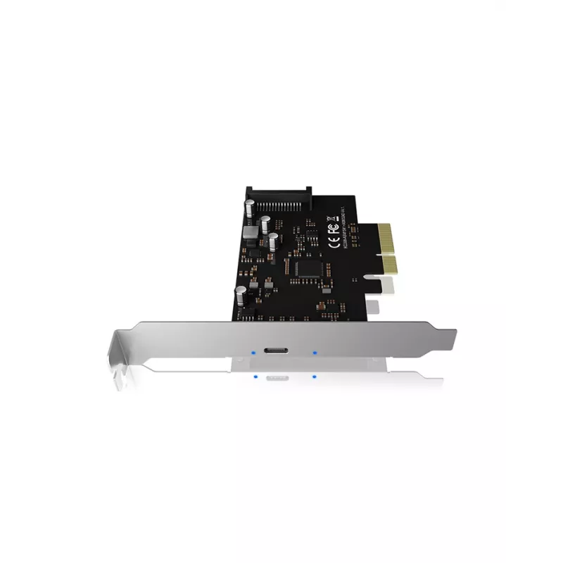 ICY BOX IB-PCI1901-C32 PCIe 3.0 x4 -ohjainkortti, 1x USB-C 3.2 Gen 2x2, musta
