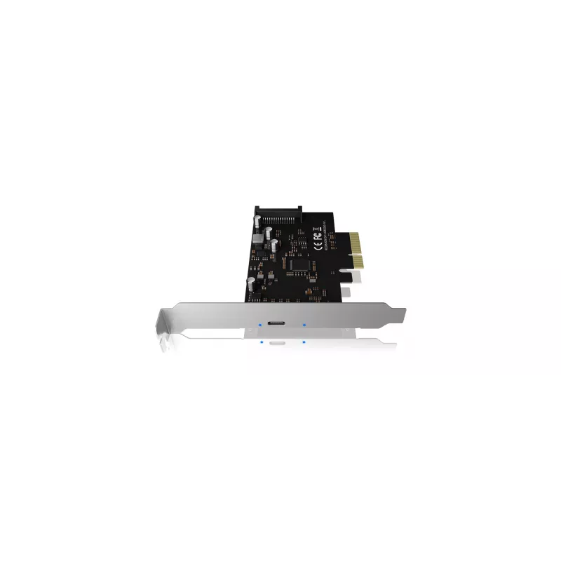 ICY BOX IB-PCI1901-C32 PCIe 3.0 x4 -ohjainkortti, 1x USB-C 3.2 Gen 2x2, musta