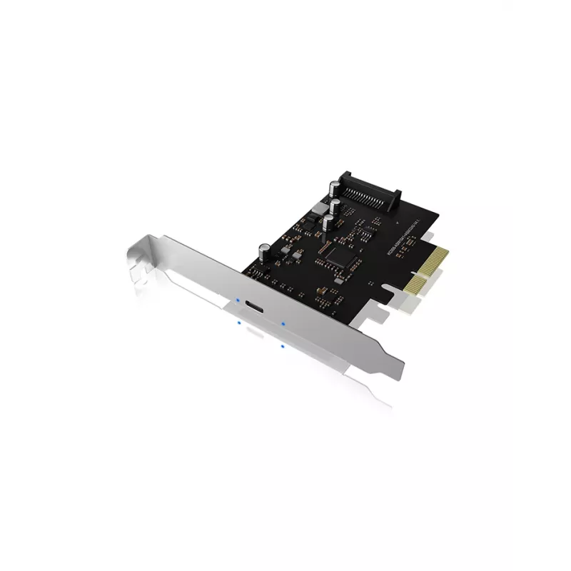 ICY BOX IB-PCI1901-C32 PCIe 3.0 x4 -ohjainkortti, 1x USB-C 3.2 Gen 2x2, musta