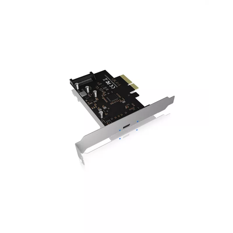 ICY BOX IB-PCI1901-C32 PCIe 3.0 x4 -ohjainkortti, 1x USB-C 3.2 Gen 2x2, musta