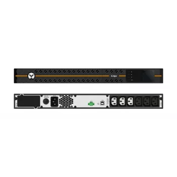 Vertiv Liebert Edge keskeytymätön virransyöttö (UPS) - 1000VA 900W 230V 1U Line Interactive AVR rack-asennus | 0,9 PF
