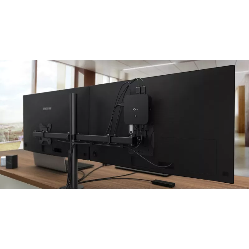 i-tec USB-C Dual Display -telakointiasema Power Delivery 100 W + yleislaturi 100 W