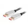 Lanberg CA-DPDP-20CU-0018-BK DisplayPort 1.4 -kaapeli uros–uros 1,8 m, 8K 60 Hz, HDR, kullatut liittimet, musta