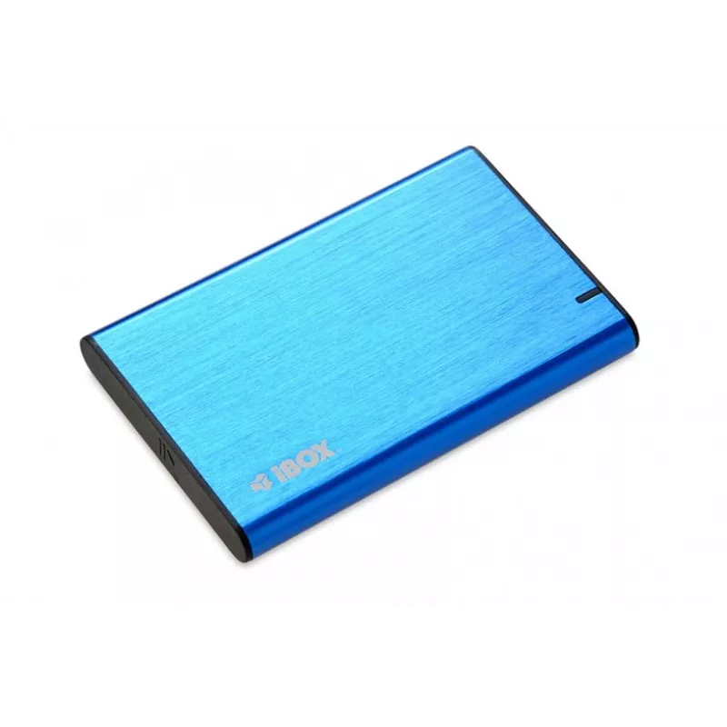HDD/SSD-kotelo IBOX HD-05 — 2,5 tuumaa SATA III, USB 3.2 Gen 1 (Micro-USB B), jopa 10 TB, sininen