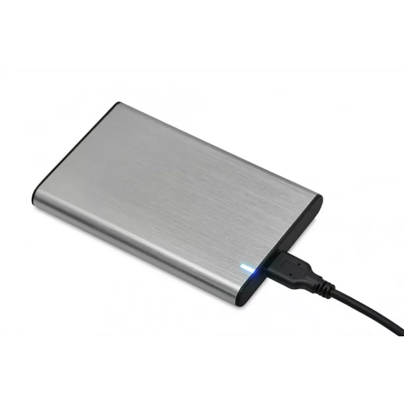 HDD/SSD-kotelo IBOX HD-05 — 2,5 tuumaa SATA III, USB 3.2 Gen 1 (5 Gbit/s), Micro-USB B, jopa 10 TB, harmaa
