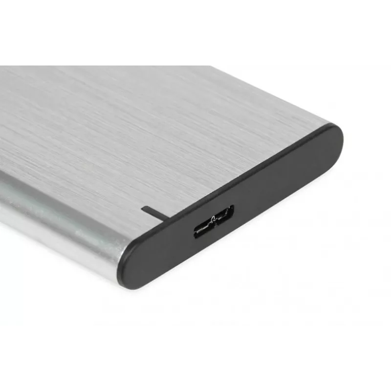 HDD/SSD-kotelo IBOX HD-05 — 2,5 tuumaa SATA III, USB 3.2 Gen 1 (5 Gbit/s), Micro-USB B, jopa 10 TB, harmaa