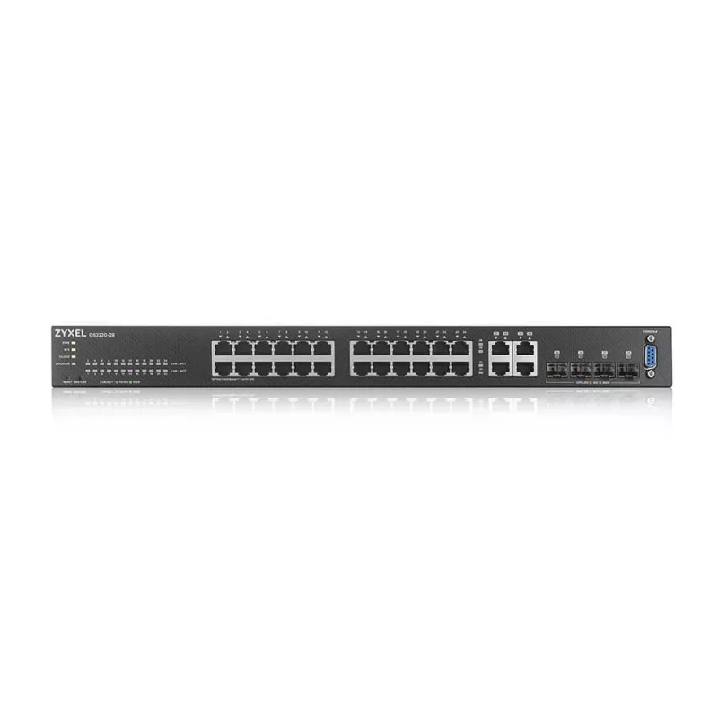 Zyxel GS2220-28-EU0101F verkkokytkin hallittava L2 Gigabit Ethernet (10/100/1000) musta