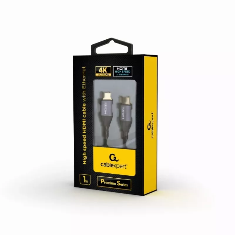 GEMBIRD High Speed HDMI-kaapeli Ethernetillä - Premium-sarja, 1 m