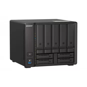 QNAP TS-H973AX NAS-torni Ryzen Embedded V1500B 32 GB DDR4 0 TB QuTS hero Black
