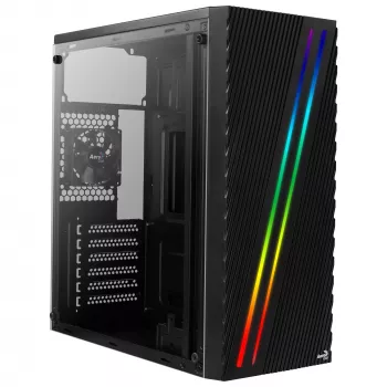 Aerocool Streak Midi Tower musta