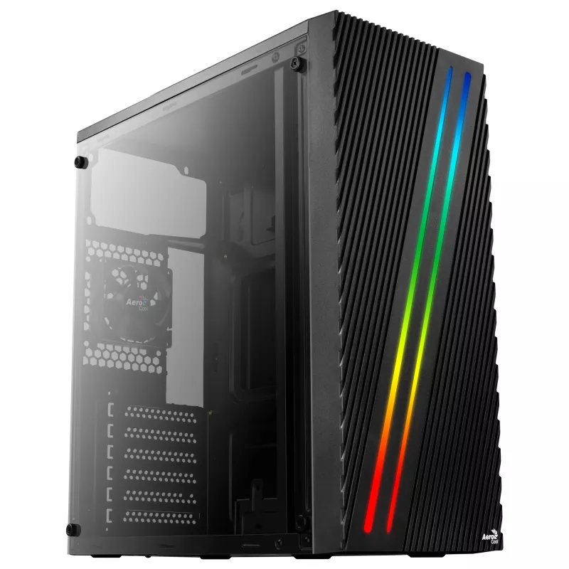 Aerocool Streak Midi Tower musta