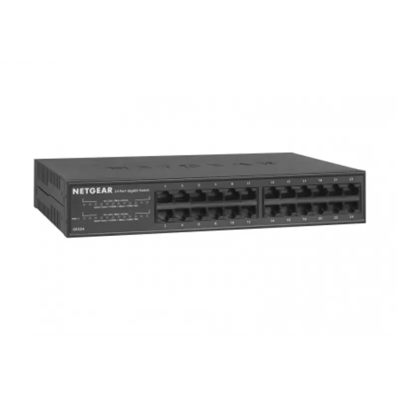 NETGEAR GS324 hallitsematon Gigabit Ethernet (10/100/1000) musta