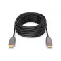 DIGITUS HDMI AOC hybridikuituyhteyskaapeli, Type-A uros/uros, 10 m, UHD 8K@60Hz, CE, musta