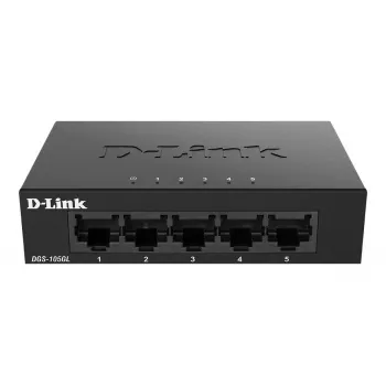 D-Link DGS-105GL/E verkkokytkin hallitsematon Gigabit Ethernet (10/100/1000) musta