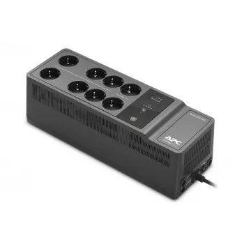 APC Back-UPS 650VA 230V 1 USB-latausportti - (Offline-) UPS keskeytymätön virtalähde (UPS) Standby (Offline) 0,65 kVA 400 W 8 AC-pistorasiaa