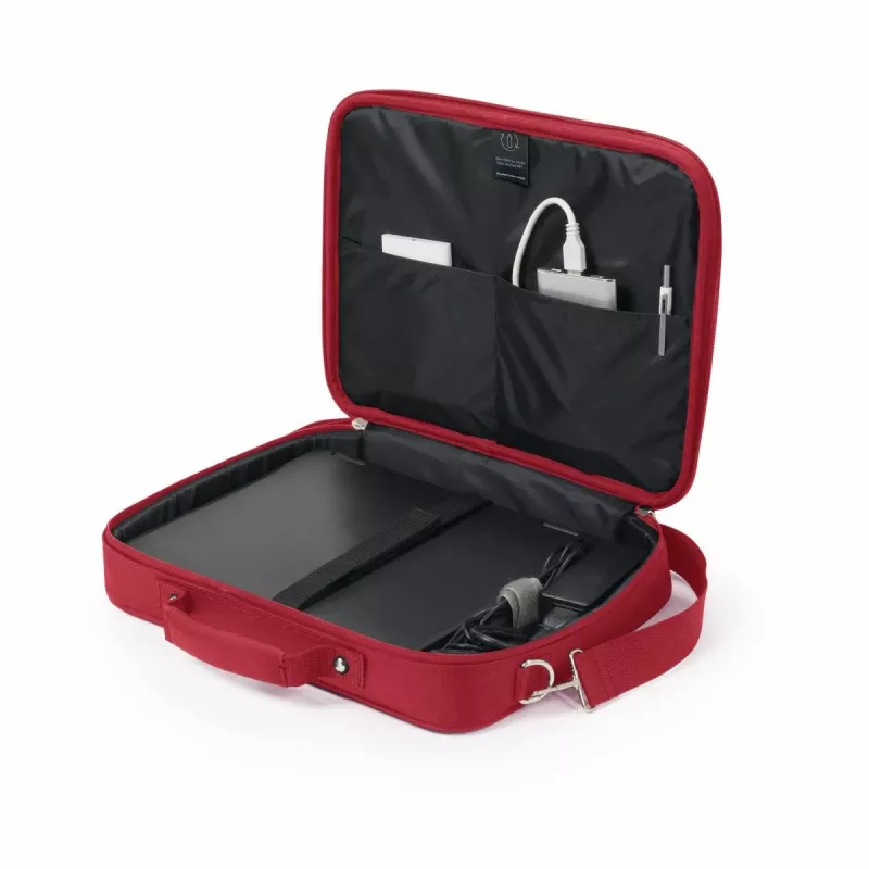 DICOTA Eco Multi Base - 14-15,6 tuuman kannettavatietokonelaukku - punainen / 300d RPET polyesteri