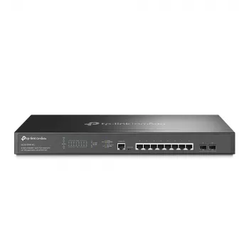 TP-Link Omada 8-porttinen 2.5GBASE-T ja 2-porttinen 10GE SFP+ L2+ hallittava kytkin 8-porttisella PoE+