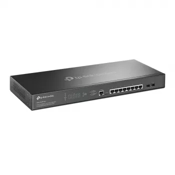 TP-Link Omada 8-porttinen 2.5GBASE-T ja 2-porttinen 10GE SFP+ L2+ hallittava kytkin 8-porttisella PoE+
