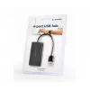 USB-keskitin Gembird UHB-U2P4-04 – 4-porttinen USB 2.0, Plug-and-Play, musta, 480 Mbit/s