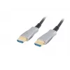 Lanberg CA-HDMI-20FB-0400-BK HDMI 2.0 aktiivinen optinen (AOC) kaapeli, 40 m, A-tyypin uros-uros, 4K 60 Hz (3840x2160), 18 Gbit/s, Ethernet, musta