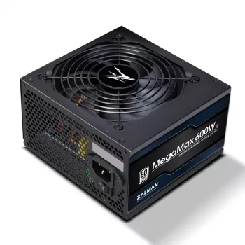 Zalman ZM600-TXII V2 MegaMax 80PLUS 230V EU STANDARD sertifioitu energiatehokas PCI-E-virtalähde 600 W 20+4-pin ATX ATX musta