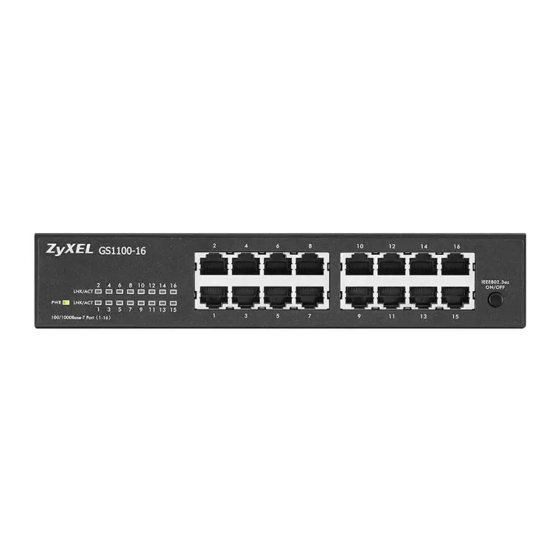 Zyxel GS1100-16 hallitsematon Gigabit Ethernet (10/100/1000)