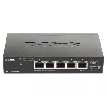 D-Link 5-porttinen Gigabit PoE Smart Managed -kytkin 1 PD-portilla