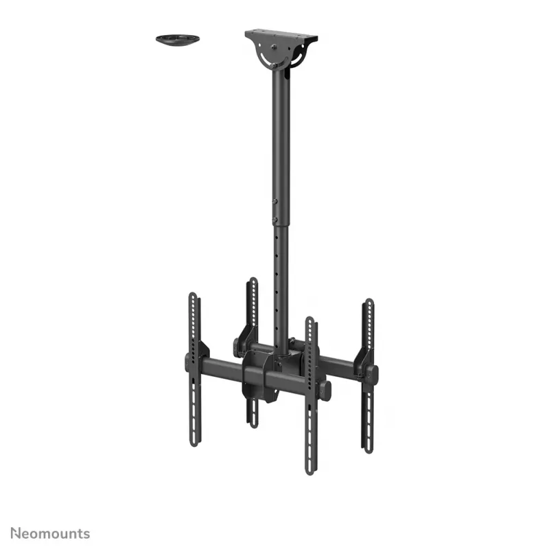 Neomounts NM-C440DBLACK kaksoisnäytön/TV:n kattoteline 32-60 tuumaa - h 56-91 cm