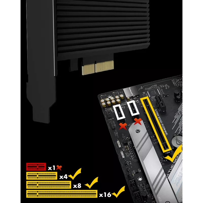 ICY BOX IB-PCI208-HS liitäntäkortti/-sovitin sisäinen M.2