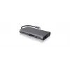 ICY BOX IB-DK4040-CPD johdollinen USB 3.2 Gen 1 (3.1 Gen 1) Type-C antrasiitti, musta