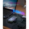 ICY BOX IB-DK4040-CPD johdollinen USB 3.2 Gen 1 (3.1 Gen 1) Type-C antrasiitti, musta