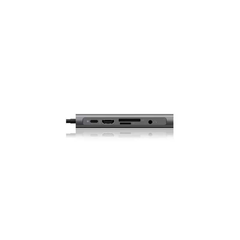 ICY BOX IB-DK4040-CPD johdollinen USB 3.2 Gen 1 (3.1 Gen 1) Type-C antrasiitti, musta