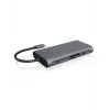 ICY BOX IB-DK4040-CPD johdollinen USB 3.2 Gen 1 (3.1 Gen 1) Type-C antrasiitti, musta