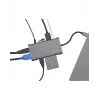 ICY BOX IB-DK4040-CPD johdollinen USB 3.2 Gen 1 (3.1 Gen 1) Type-C antrasiitti, musta
