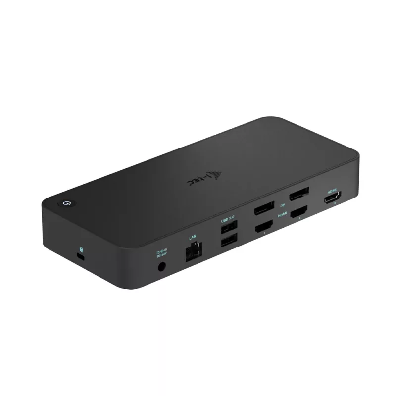 i-tec USB 3.0 / USB-C / Thunderbolt, 3x 4K telakointiasema + Power Delivery 100W