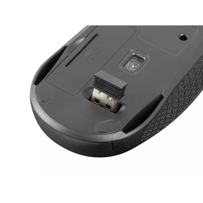 Langaton optinen hiiri NATEC Jay 2 RF — 2,4 GHz, 1600 DPI, molempikätinen, 4 painiketta, musta