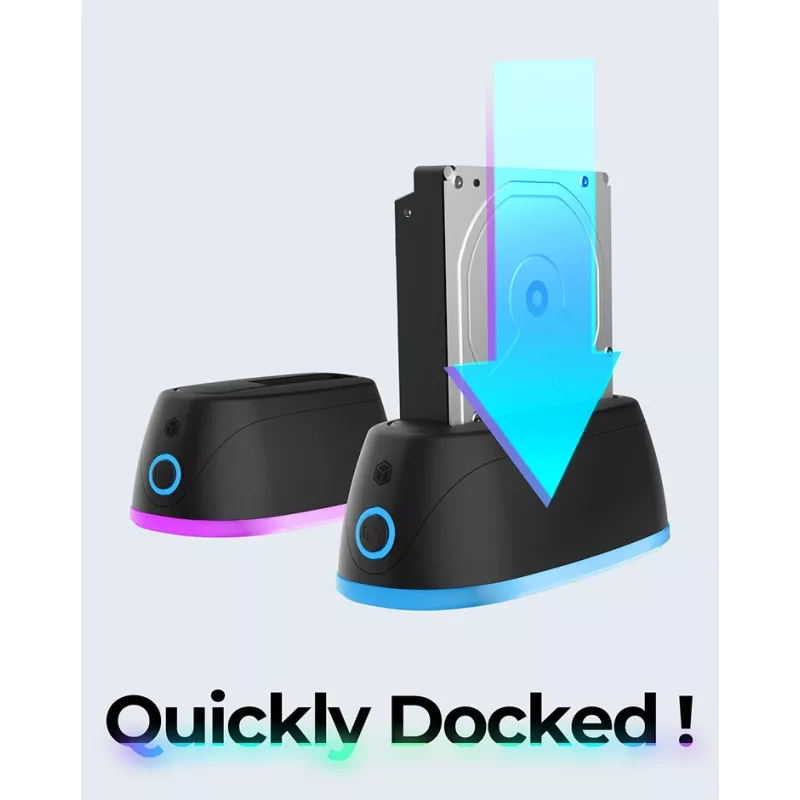 ICY BOX IB-1124L-C3 USB 3.2 Gen 1 (3.1 Gen 1) Type-B musta