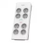 Philips SPN7080WA/60 ylijännitesuoja valkoinen 8 AC-pistorasiaa 2 m