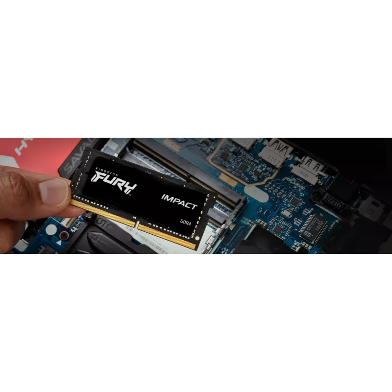 Kingston Technology FURY 16GB 3200MT/s DDR4 CL20 SODIMM (2 kpl:n pakkaus) Impact