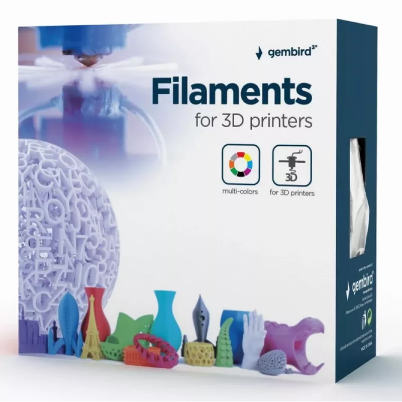 GEMBIRD PLA-PLUS-filamentti, valkoinen, 1,75 mm, 1 kg