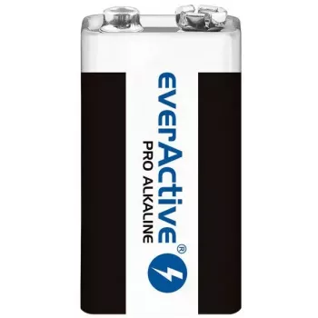 9V-alkaliparisto everActive EV6LR61-PRO, 9 V, 650 mAh, 26,4×48,5×16 mm, 1 kpl