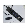 ICY BOX IB-HUB1700-U3 USB 3.2 Gen 1 (3.1 Gen 1) Type-A 5000 Mbit/s musta