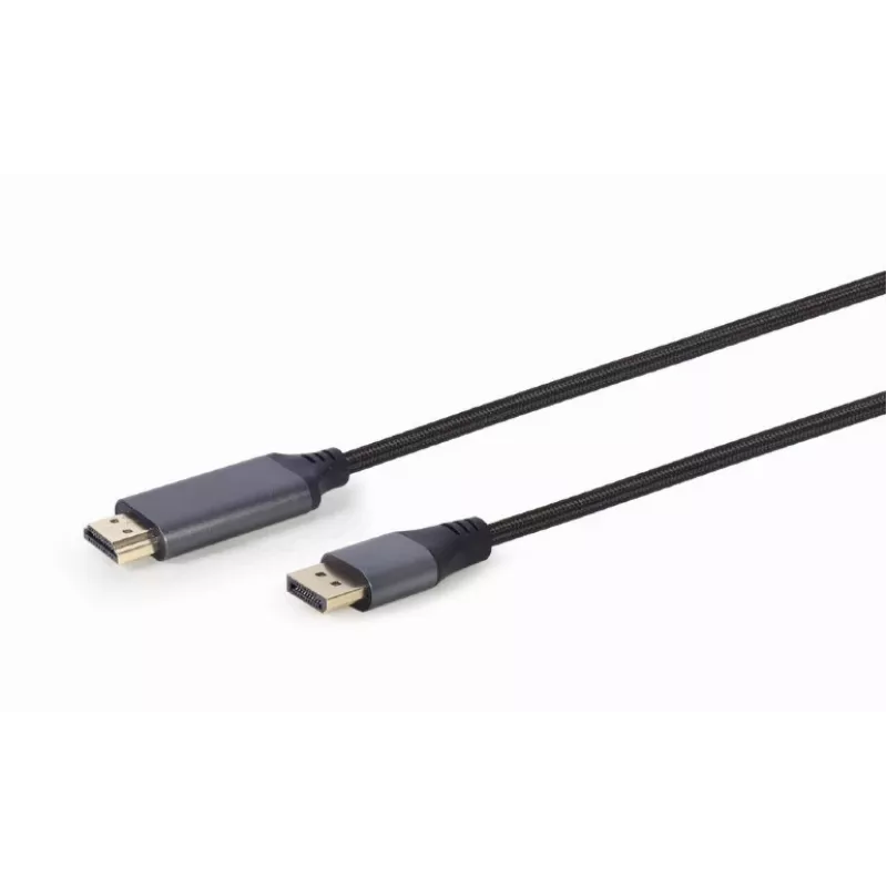 Videokaapeli-adapteri Gembird CC-DP-HDMI-4K-6 — DisplayPort - HDMI tyyppi A, 1,8 m, 4K, musta