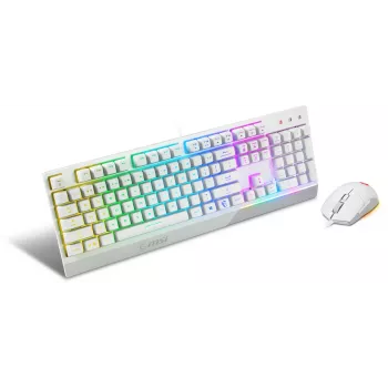 Pelit-näppäimistö- ja hiiripaketti MSI VIGOR GK30 COMBO WHITE